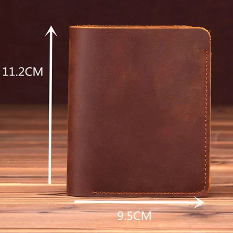 Iron Road Leather Wallet — Men’s Handcrafted Slim Bifold