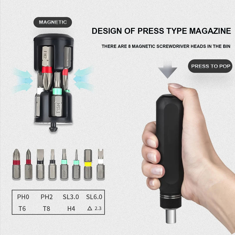 Ratchet Screwdriver Set 10/28 In 1 Precision Magnetic Repair Tool Phillips Torx S2 Screw Driver Bit Portable Professional Tool