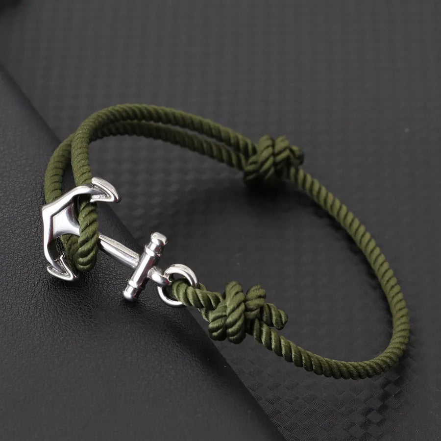 Marine Anchor Rope Bracelet – Handmade Adjustable | Beach & Surf Style