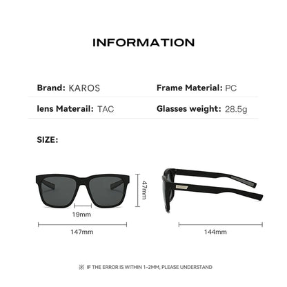 Gafas de sol deportivas polarizadas antirreflejo - UV400, lente TAC de espejo, 64 mm, estuche incluido, 5 colores