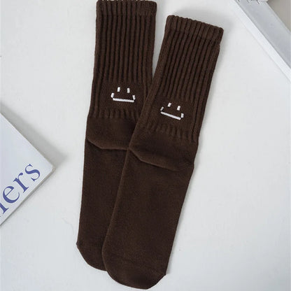Calcetines de Algodón – Mezcla Suave, Caña Media, Talla 35-44, 5 Colores, Unisex