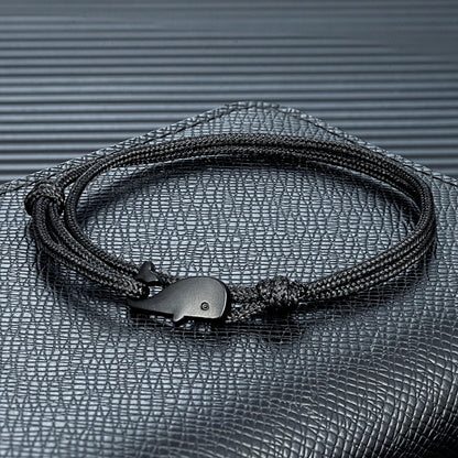Ocean Whale Paracord Bracelet Waterproof Surfer Style for Men & Women