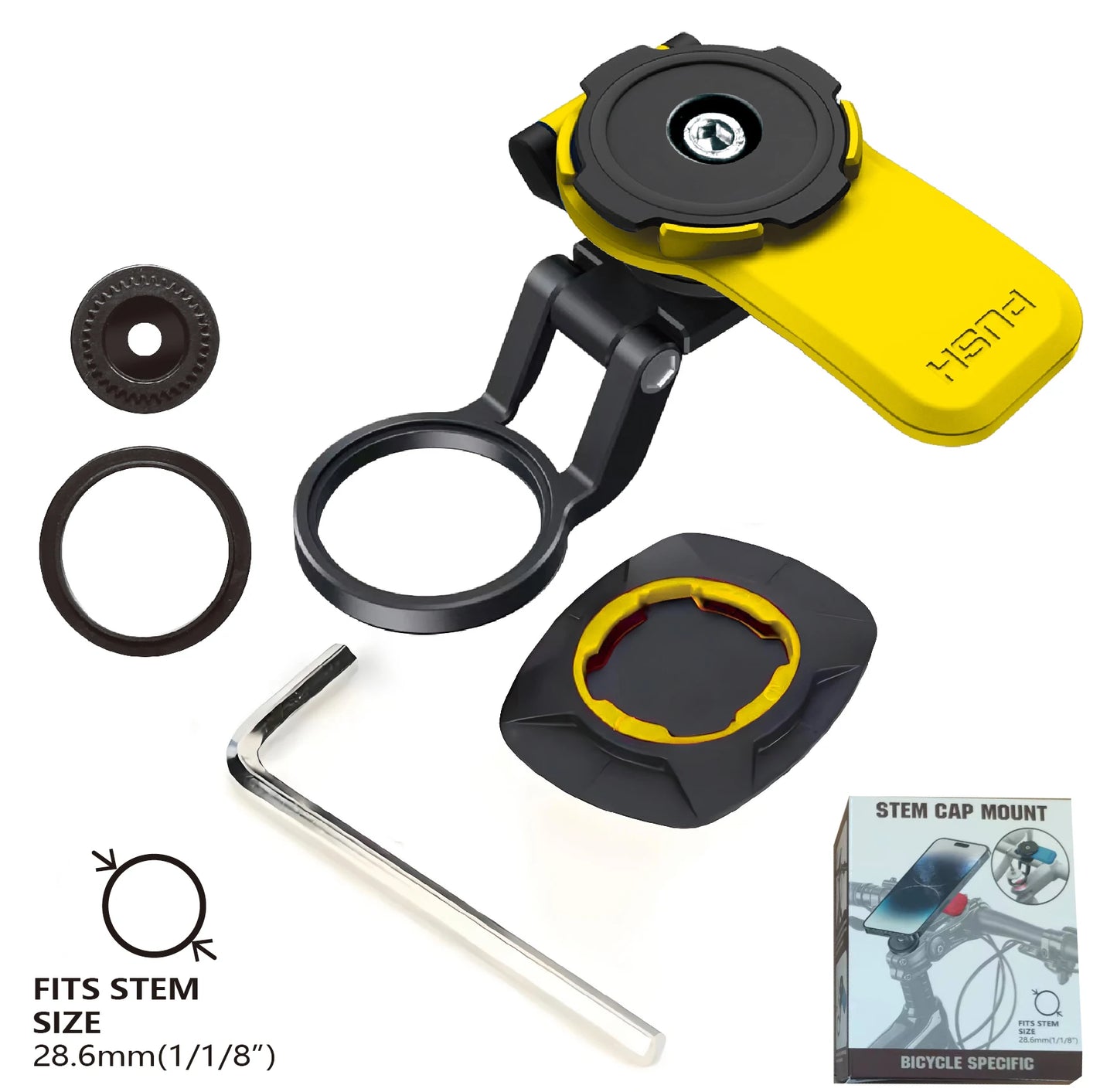Motorcycle Phone Holder Anti-Shock Dampener Universal Handlebar Mount for iPhone & Android