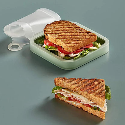 Portable Silicone Lunch Box  Sandwich & Snack Container