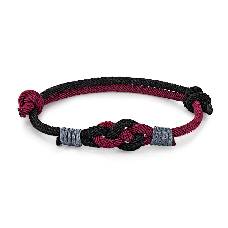Lucky Knot Rope Bracelet - Adjustable, Unisex