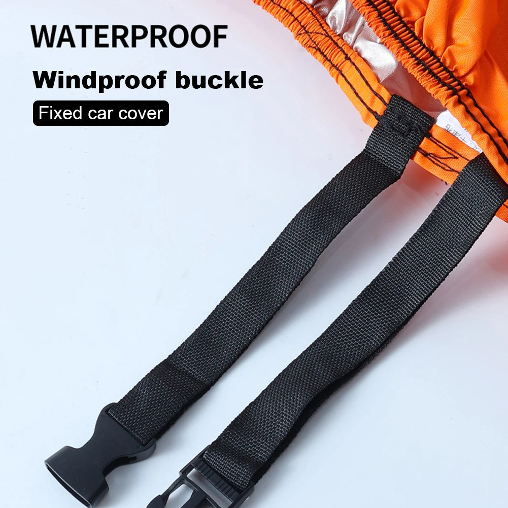 Waterproof Motorcycle Cover - 190T Silver Coated, UV & Rain Protection, Sizes M-XXXXL