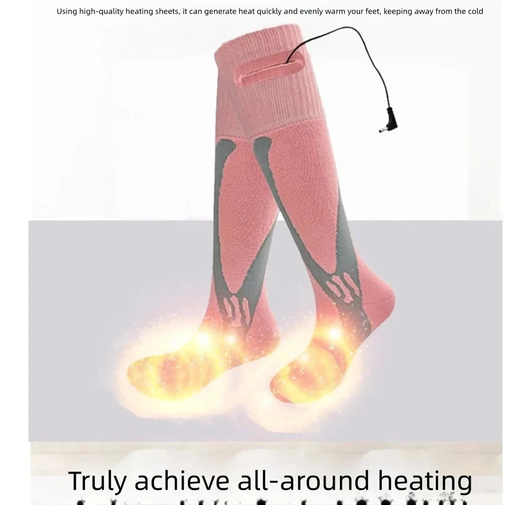 Calcetines Térmicos Premium - Calentadores Eléctricos de Pies Recargables de 5000mAh | Deportes de Invierno y Aire Libre