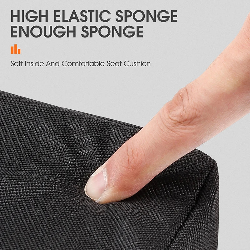 Bicycle rear seat cushion soft and comfortable, detachable and washable