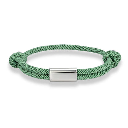 Pulsera de cuerda personalizada – Grabado de nombre personalizado | Náutica Boho Unisex