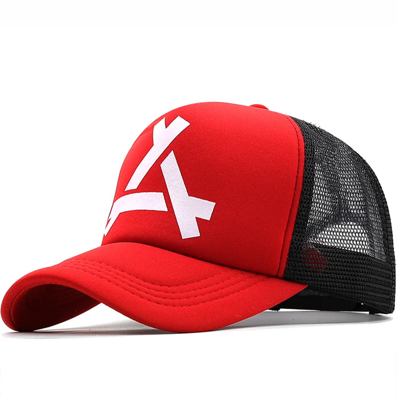 Unisex Mesh Snapback Cap Breathable Casual Sports Hat