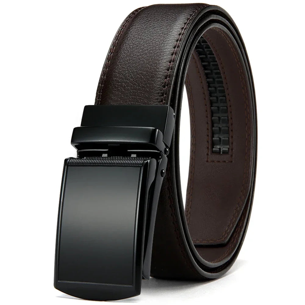 Leather Belt with Automatic Buckle - Elegance and Perfect Fit