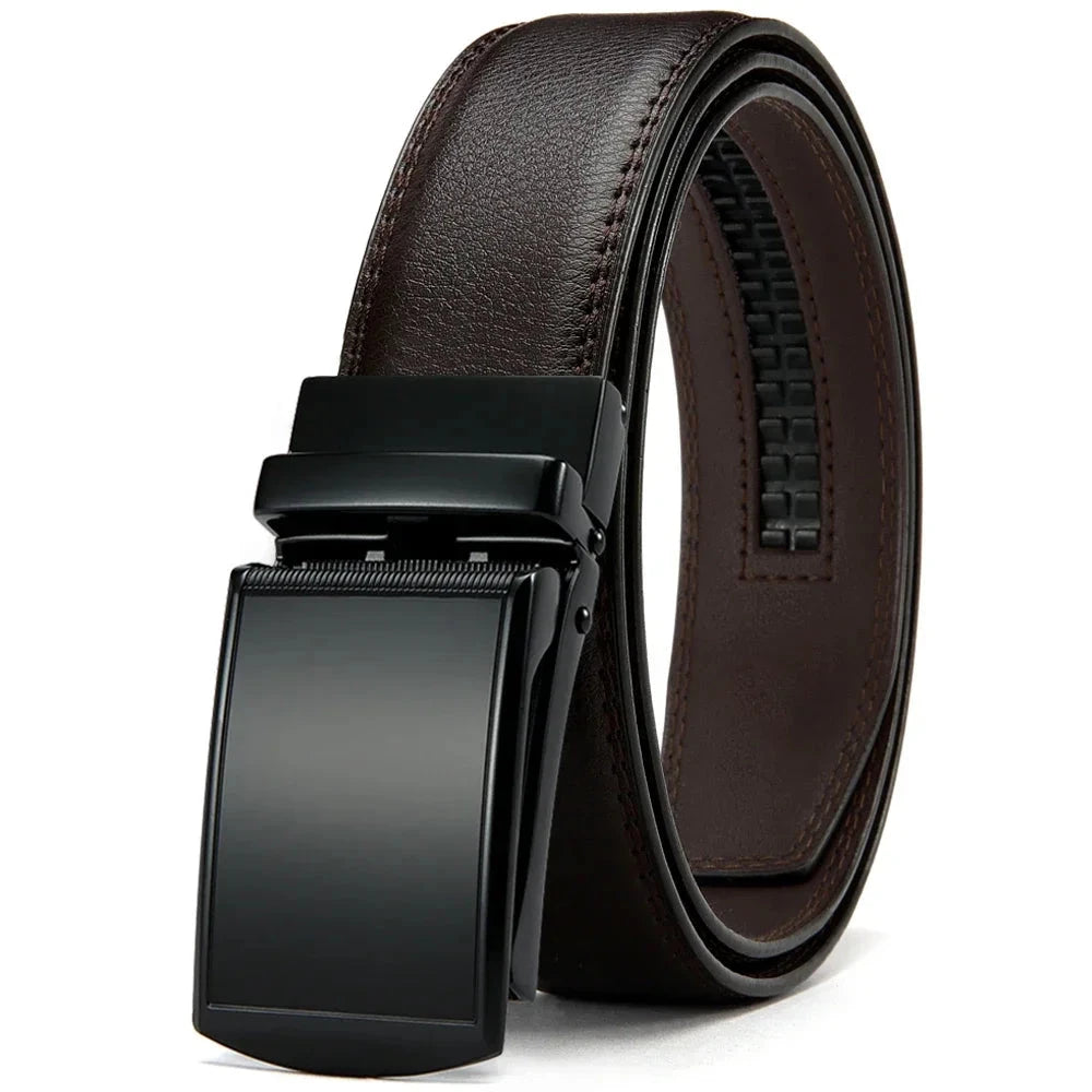 Leather Belt with Automatic Buckle Elegance and Perfect Fit deideas