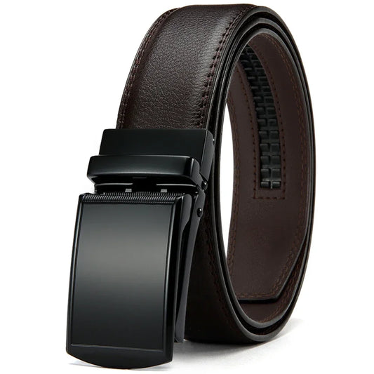 Leather Belt with Automatic Buckle - Elegance and Perfect Fit