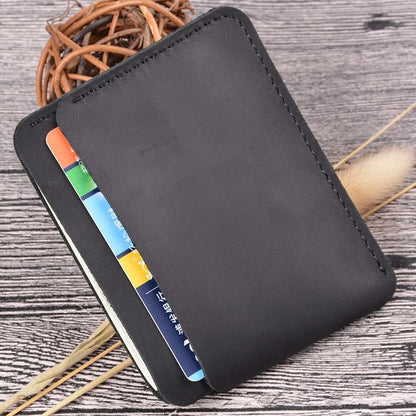 VaultSlim — Genuine Leather Card Holder with RFID Shield