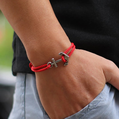 Marine Anchor Rope Bracelet – Handmade Adjustable | Beach & Surf Style