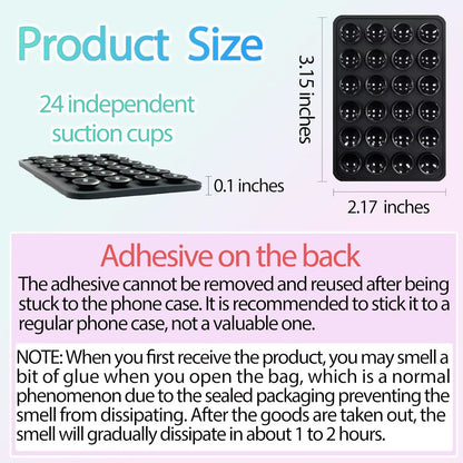 StickyGrip Silicone Suction Case Secure, Non-Slip Mount for iPhone