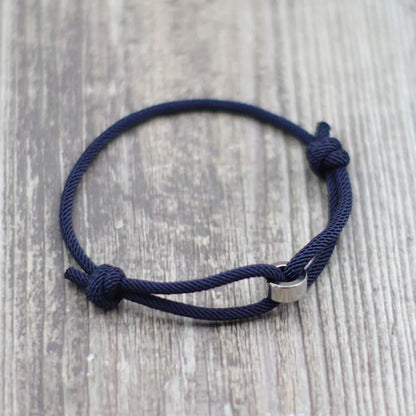 Pulsera de Cordón Trenzado – Estilo Minimalista Ajustable