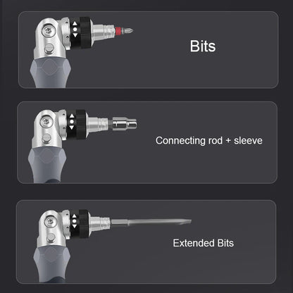 Ratcheting Screwdriver Set Multi angle Adjustable