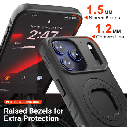 Magnetic Phone Case with QD Lock Mount – iPhone 17 16 15 14 Pro Max | Bike & Motorcycle