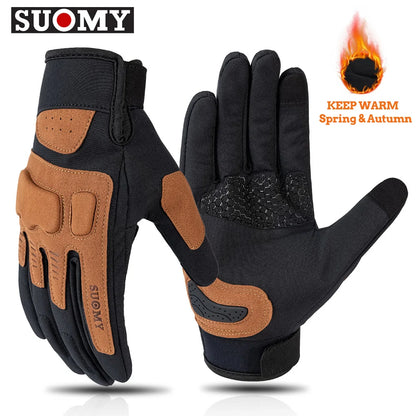SUOMY Female Motorcycle Gloves Summer Breathable Non-slip Cycling Riding Glove Windproof Sensitive Touch Crashproof Lady Gloves deideas