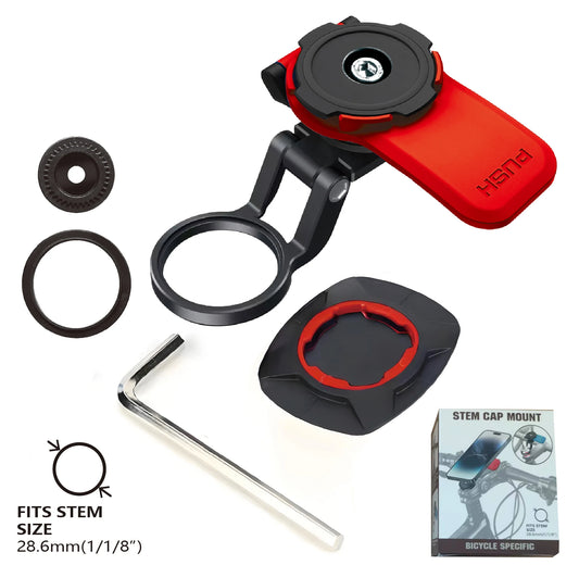 Motorcycle Phone Holder Anti-Shock Dampener Universal Handlebar Mount for iPhone & Android