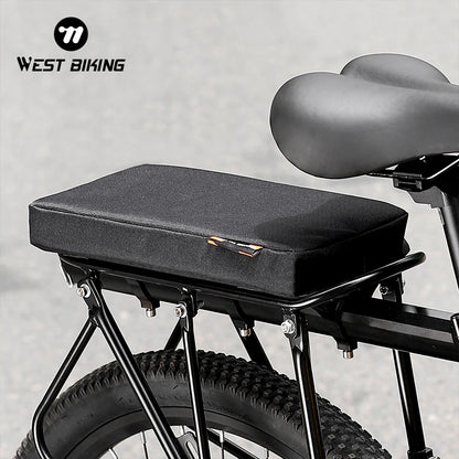 Bicycle rear seat cushion soft and comfortable, detachable and washable