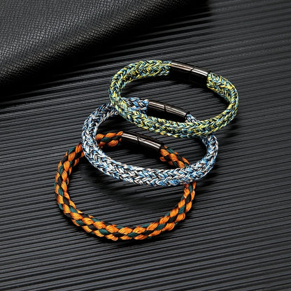 Captain’s Knot Bracelet  Navy Style Black Stainless Steel Handmade Accessory