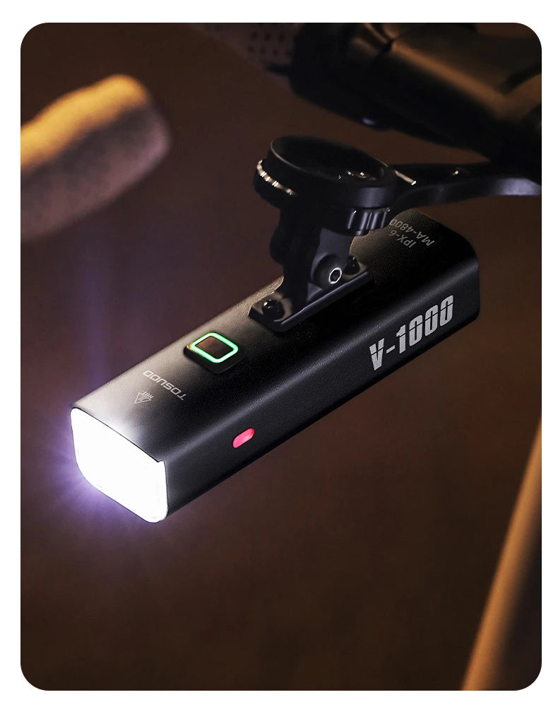 Luz de bicicleta recargable - Hasta 1500 lúmenes, IPX6, 4800mAh, USB, 6 modelos