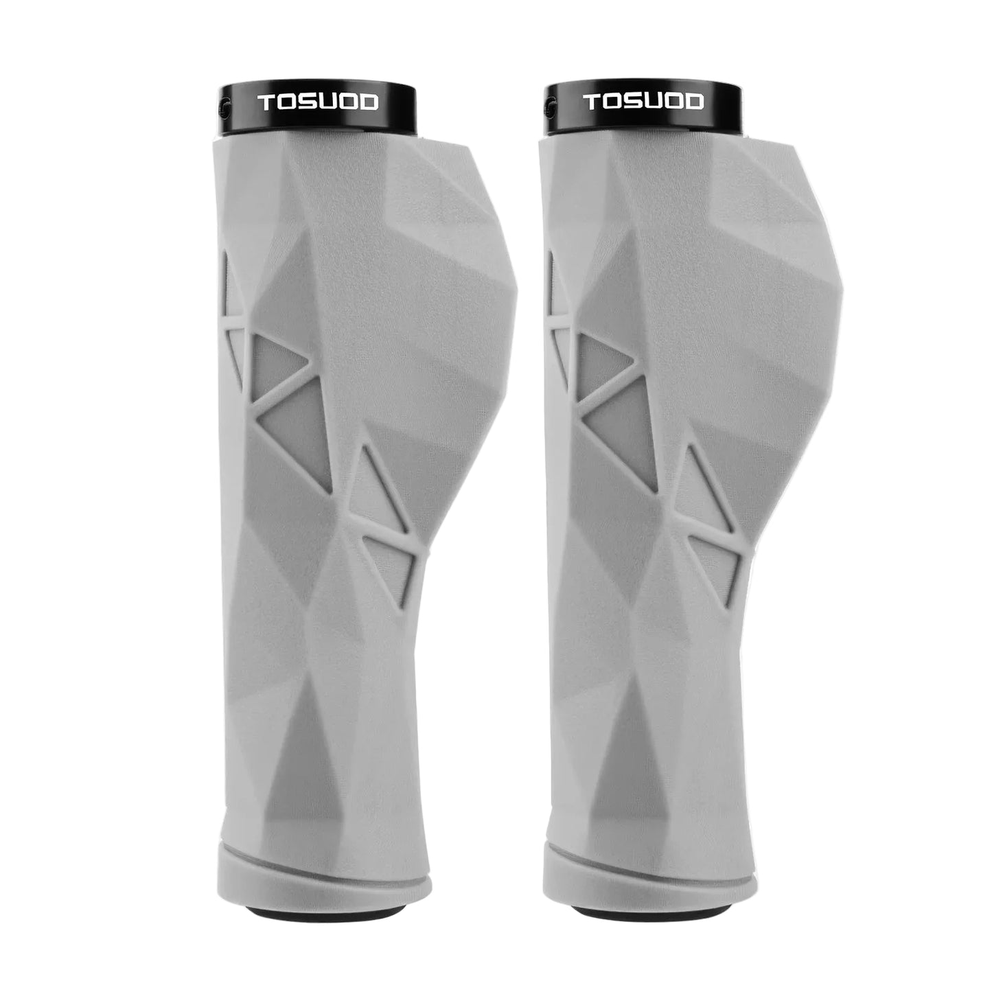 Ergonomic Bike Handlebar Grips - Aluminum + Rubber, 13.5cm, 184g/pair, 2 Colors
