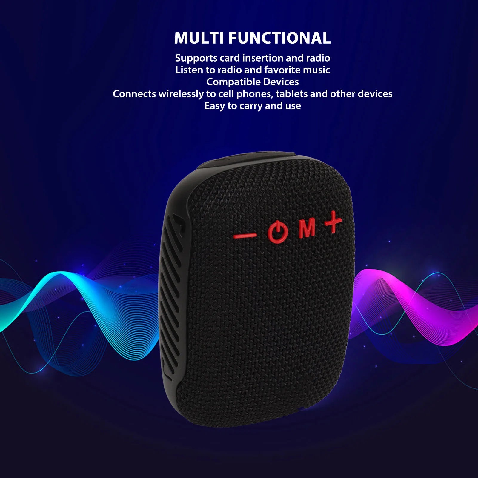 Portable Speaker Cycling Bluetooth Speaker Waterproof Support Memory Card Radio Portable Wireless Speaker with Bike Bracket deideas