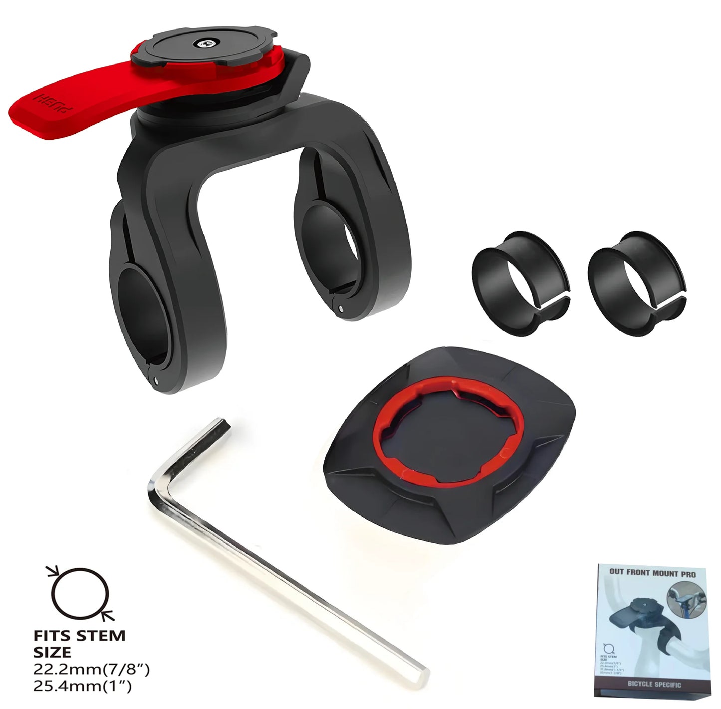 Motorcycle Phone Holder Anti-Shock Dampener Universal Handlebar Mount for iPhone & Android