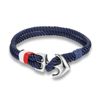 Twin Strand Anchor Bracelet  Waterproof & Sporty