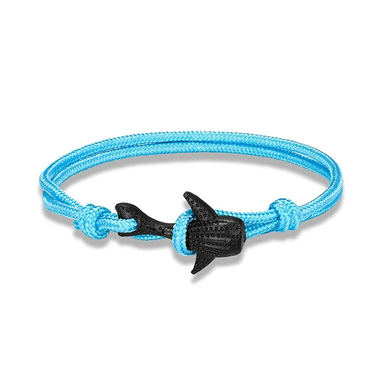 Ocean Lover Bracelet Black Whale Multilayer Rope deideas