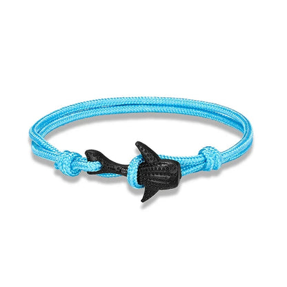 Ocean Lover Bracelet Black Whale Multilayer Rope deideas