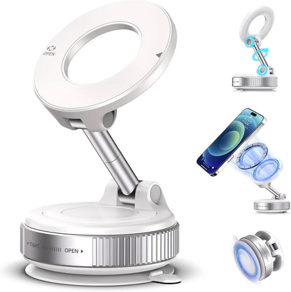 MagSafe Magnetic Phone Holder 360° Suction Mount for Car, Gym & Home