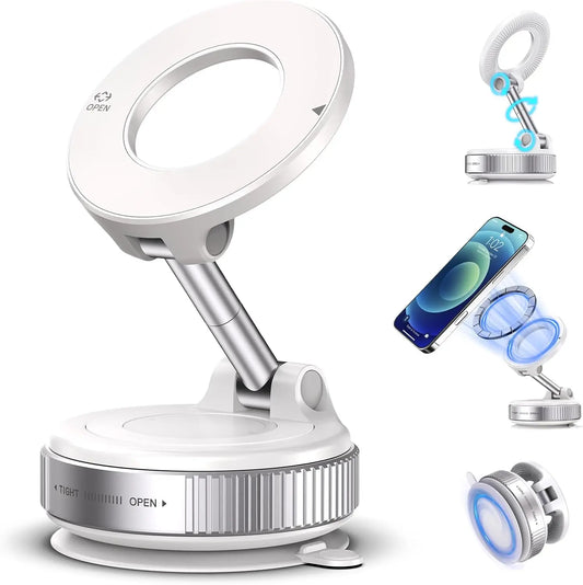 MagSafe Magnetic Phone Holder 360° Suction Mount for Car, Gym & Home