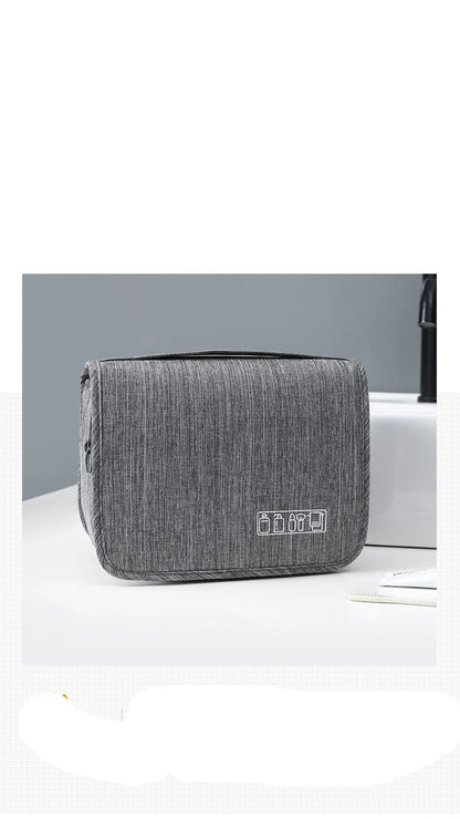 Waterproof Hanging Toiletry Bag - Oxford Fabric, 19x10x24cm, 3 Colors