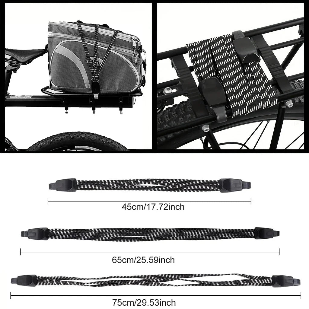 Elastic Bungee Strap with Hooks  Bike Cargo & Luggage Holder