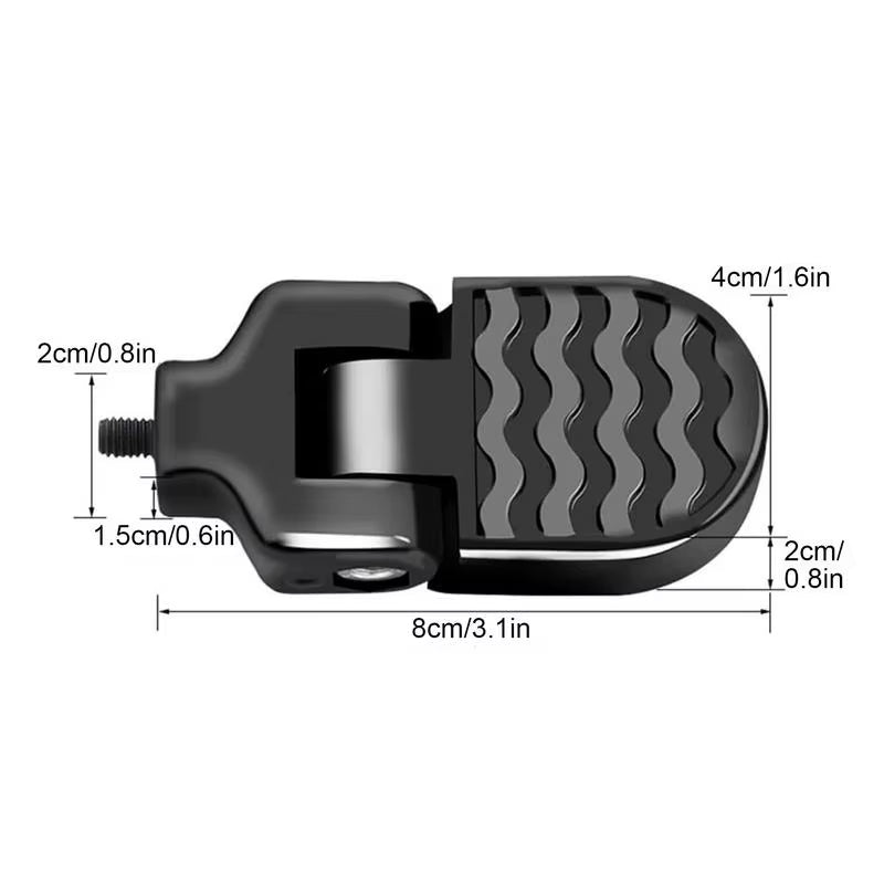 Folding rear pedals for bicycles Aluminum alloy non-slip footrests with quick release