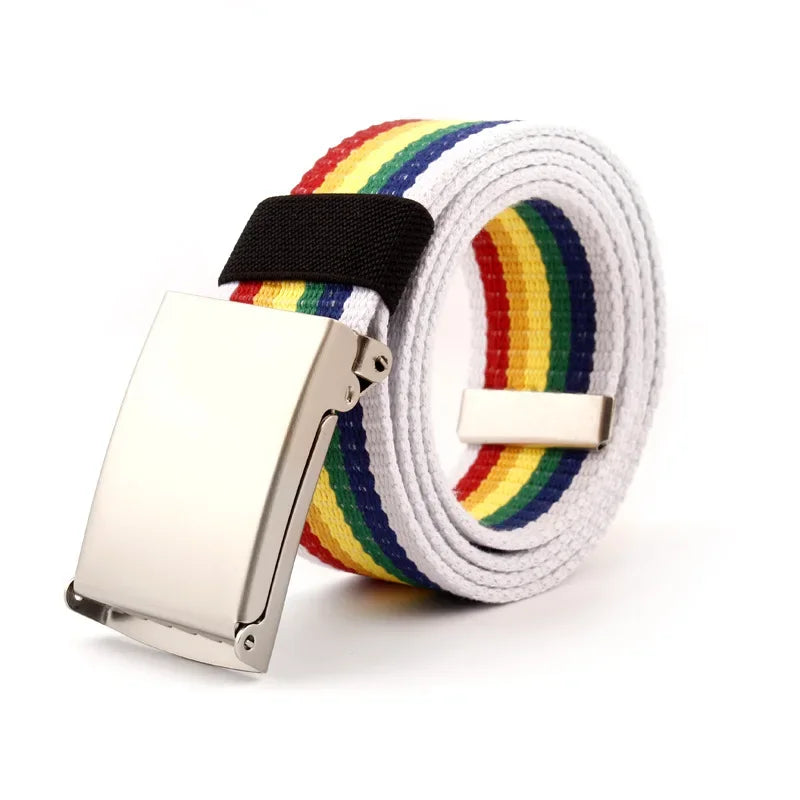 Spectrum - Rainbow Canvas Belt Unisex