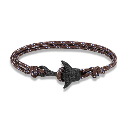 Ocean Lover Bracelet Black Whale Multilayer Rope deideas
