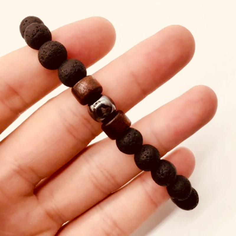 Zen Lava Bracelet  An accessory that combines the strength of volcanic rock with inner peace