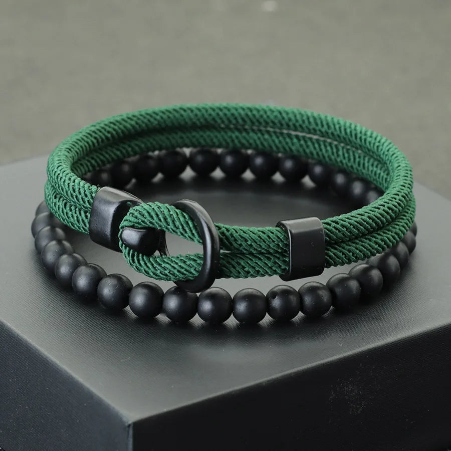 Bracelets Onyx Minimal A simple but powerful set, with the elegance of onyx