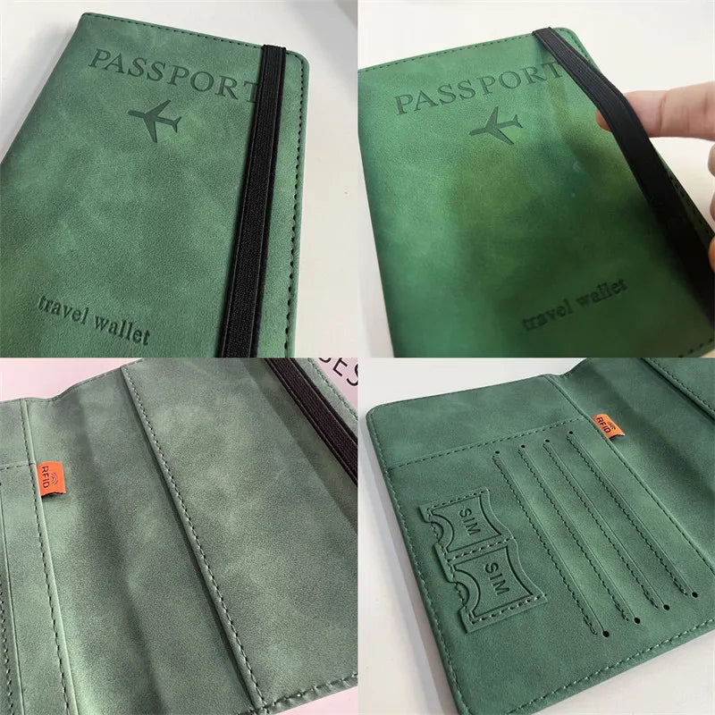 Passport & Travel Wallet VintageShield RFID Holder