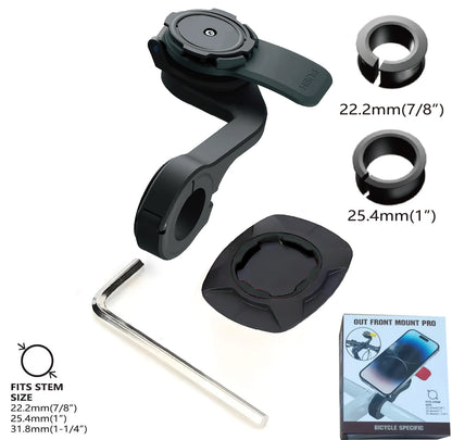 Motorcycle Phone Holder Anti-Shock Dampener Universal Handlebar Mount for iPhone & Android