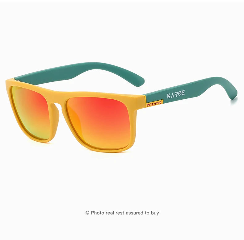 Wraparound Polarized Sport Sunglasses - UV400, TAC Lens, 63mm, Case Included, 10 Colors