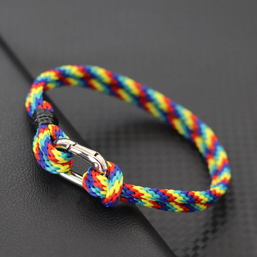Novel Men String Bracelet Handmade Ethnic Cord Outdoor Sports Cycling Accessories Multiple Colors Sizes Perfect Gift For Him deideas