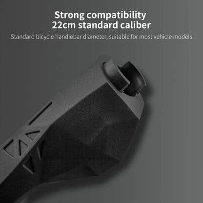 Ergonomic Bike Handlebar Grips - Aluminum + Rubber, 13.5cm, 184g/pair, 2 Colors