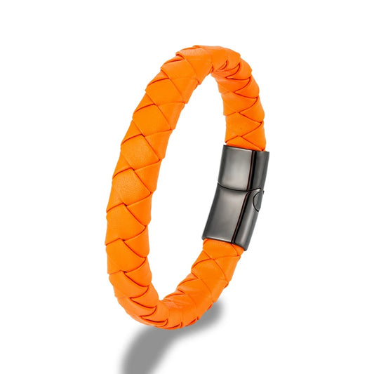 Urban Flame Leather Bracelet
