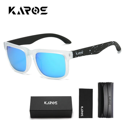 Gafas de sol cuadradas polarizadas - UV400, montura de PC, lente de espejo, 6 colores, unisex